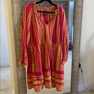 Pink/Green Maeve by Anthro dress sz L